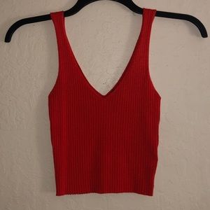Divided Red tank top (H&M), size small